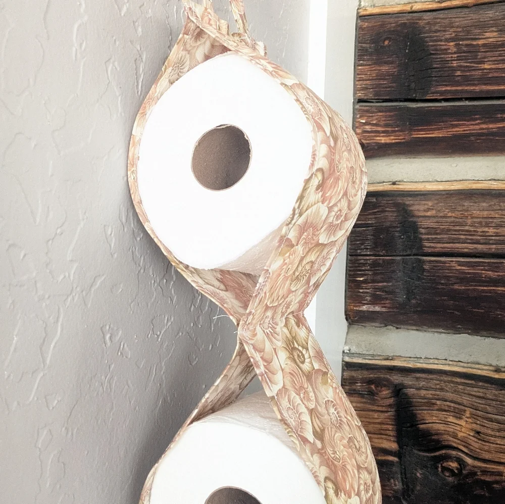 Ammonite Sea Shell Fossil TP Toilet Paper Towel Holder Storage Solution Guests